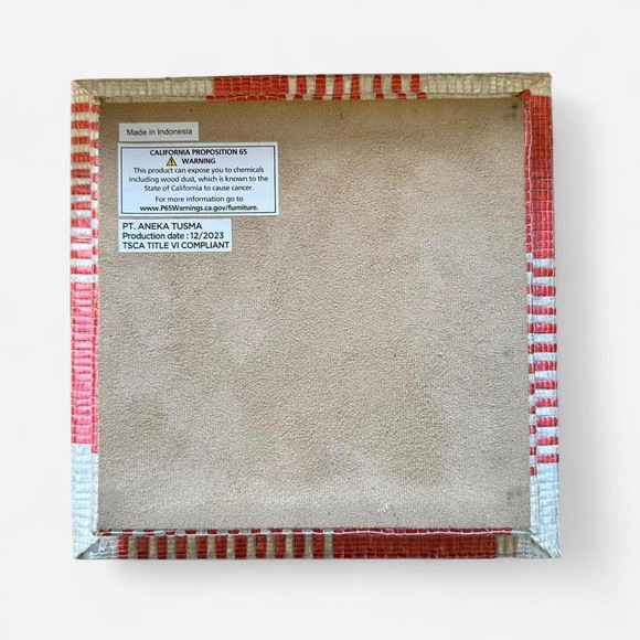 NWT Decorative weave Lidded Storage Container bin - Picture 4 of 8